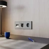 Рамка пластиковая Voltum S70 на 3 поста, (титан) VLS100306 Рамка пластиковая Voltum S70 на 3 поста, (титан) VLS100306