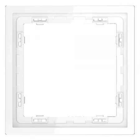 Рамка пластиковая Voltum S70 на 1 пост, (белый глянцевый) VLS100101