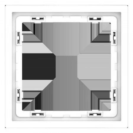 Рамка пластиковая Voltum S70 на 1 пост, (белый матовый) VLS100102