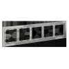Рамка стеклянная Voltum S70 на 5 постов, (сталь, стекло) VLS110505