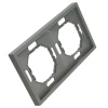 Рамка STEKKER, PFR00-5002-10 2-местная, серия Эмили, платиново-серый, soft touch 49963