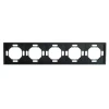 Рамка STEKKER, PFR00-5005-05 5-местная, серия Эмили, черный уголь, soft touch 49862 Рамка STEKKER, PFR00-5005-05 5-местная, серия Эмили, черный уголь, soft touch 49862