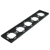 Рамка STEKKER, PFR00-5005-05 5-местная, серия Эмили, черный уголь, soft touch 49862 Рамка STEKKER, PFR00-5005-05 5-местная, серия Эмили, черный уголь, soft touch 49862
