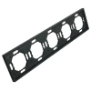 Рамка STEKKER, PFR00-5005-05 5-местная, серия Эмили, черный уголь, soft touch 49862 Рамка STEKKER, PFR00-5005-05 5-местная, серия Эмили, черный уголь, soft touch 49862