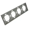 Рамка STEKKER, PFR00-5004-10 4-местная, серия Эмили, платиново-серый, soft touch 49965 Рамка STEKKER, PFR00-5004-10 4-местная, серия Эмили, платиново-серый, soft touch 49965