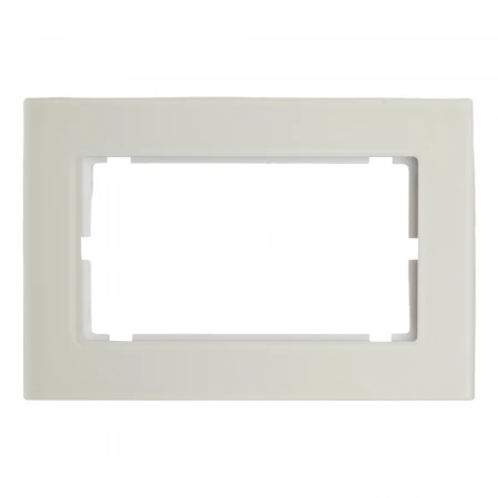 Рамка 2-местная (без перемычки), стекло, STEKKER, GFR00-7012-01, серия Катрин, белый 49599