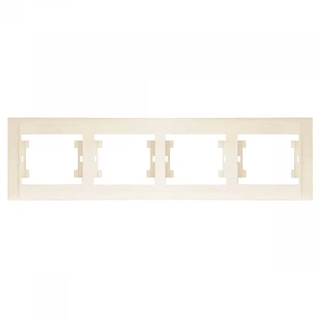 Рамка Makel 4-м Defne горизонт. крем. 42010704