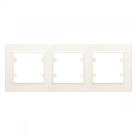 Рамка Makel 3-м Karea горизонт. крем. 56010703