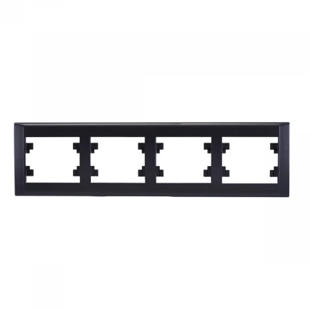 Рамка Makel 4-м Defne горизонт. дым. металлик 42050704