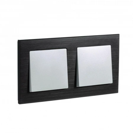 Рамка 2-постовая Systeme Electric AtlasDesign Nature оникс ATN312302