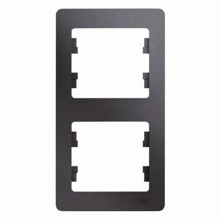 Рамка 2-постовая Systeme Electric Glossa графит GSL001306