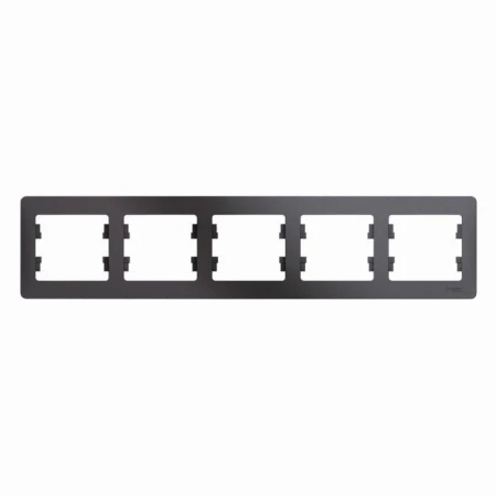 Рамка 5-постовая Systeme Electric Glossa графит GSL001305