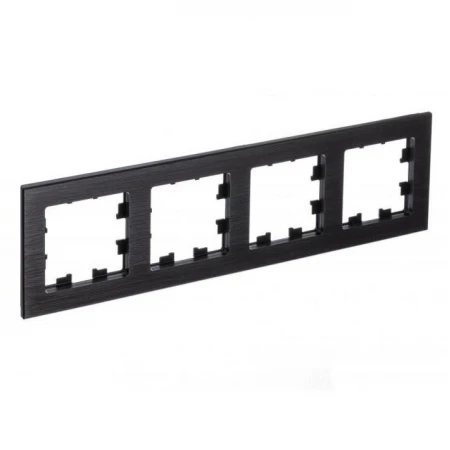 Рамка 4-постовая Systeme Electric AtlasDesign Nature оникс ATN312304