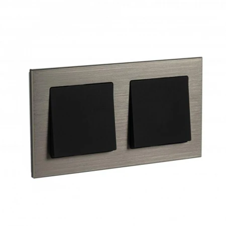 Рамка 2-постовая Systeme Electric AtlasDesign Nature Латунь ATN312202