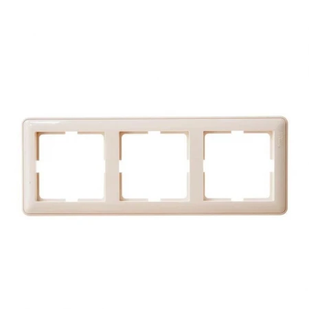 Рамка 3-постовая Systeme Electric W59 слоновая кость KD-3-28