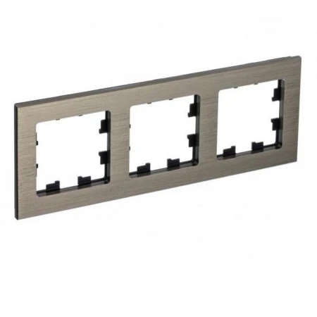 Рамка 3-постовая Systeme Electric AtlasDesign Nature Латунь ATN312203