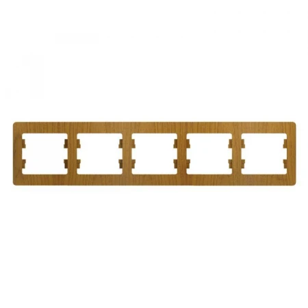 Рамка 5-постовая Systeme Electric Glossa дуб GSL000505