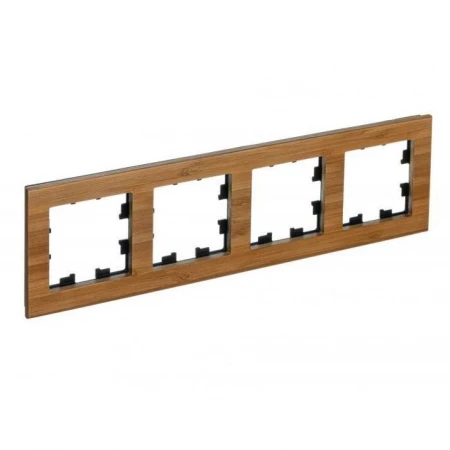 Рамка 4-постовая Systeme Electric AtlasDesign Nature бамбук ATN353204