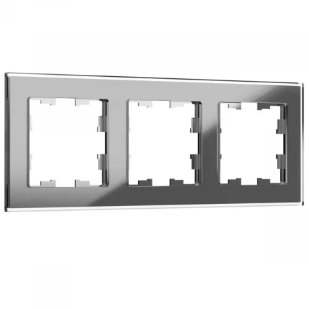 Рамка 3-постовая IEK Brite РУ-3-2-БрСе серая BR-M32-G-K03