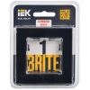 Рамка 1-постовая IEK Brite РУ-1-2-БрЧ черная BR-M12-G-K02