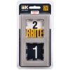 Рамка 2-постовая IEK Brite РУ-2-2-БрД дымчатая BR-M22-G-K30