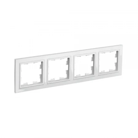 Рамка 4-постовая IEK Brite белая BR-M42-K01