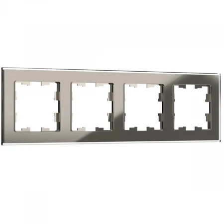 Рамка 4-постовая IEK Brite РУ-4-2-БрД дымчатая BR-M42-G-K30