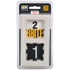 Рамка 2-постовая IEK Brite РУ-2-2-БрВа ваниль BR-M22-G-K10