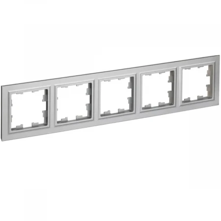 Рамка 5-постовая IEK Brite РУ-5-БрА алюминий BR-M52-K47