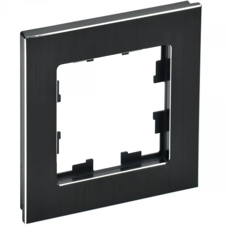 Рамка 1-постовая IEK Brite РУ-1-1-БрЧ черная BR-M12-M-K02