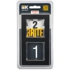 Рамка 2-постовая IEK Brite РУ-2-1-БрЧ черная BR-M22-M-K02