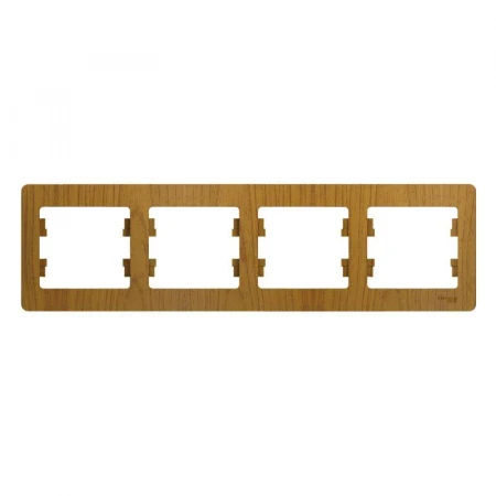 Рамка 4-постовая Systeme Electric Glossa дуб GSL000504