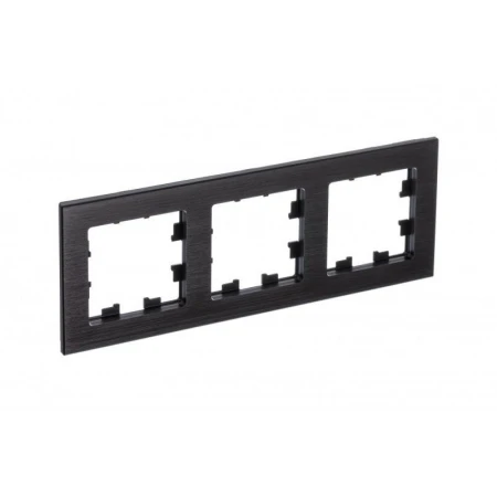 Рамка 3-постовая Systeme Electric AtlasDesign Nature оникс ATN312303