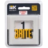 Рамка 1-постовая IEK Brite РУ-1-2-БрВа ваниль BR-M12-G-K10