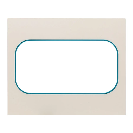 Стокгольм Рамка для розетки 2-местная белая с линией цвета синий EKF PROxima EYM-G-302-30