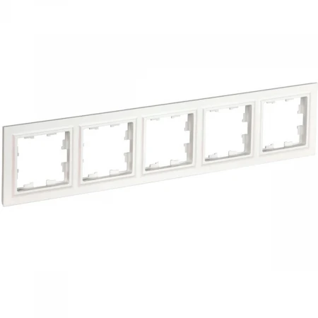Рамка 5-постовая IEK Brite РУ-5-БрБ белая BR-M52-K01