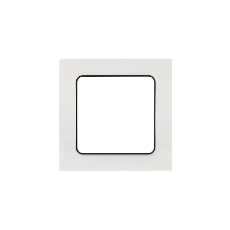 Стокгольм Рамка 1-местная белая с линией цвета черный EKF PROxima EXM-G-304-10