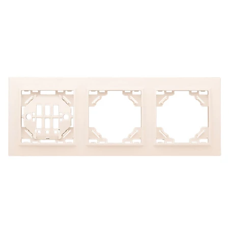 Рамка 3-местная горизонтальная бежевый Минск EKF ERM-G-303-20