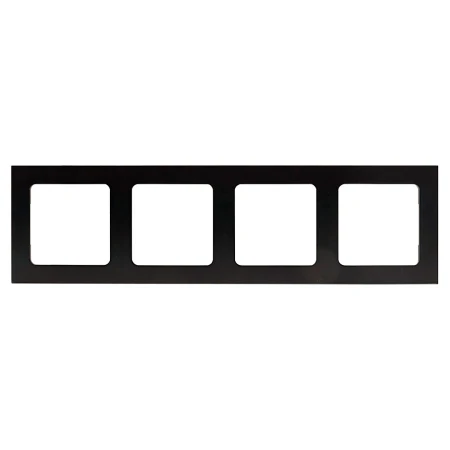 Стокгольм Рамка 4-местная металлическая черная EKF PROxima EZM-G-305-10