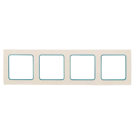 Стокгольм Рамка 4-местная белая с линией цвета синий EKF PROxima EAM-G-305-30