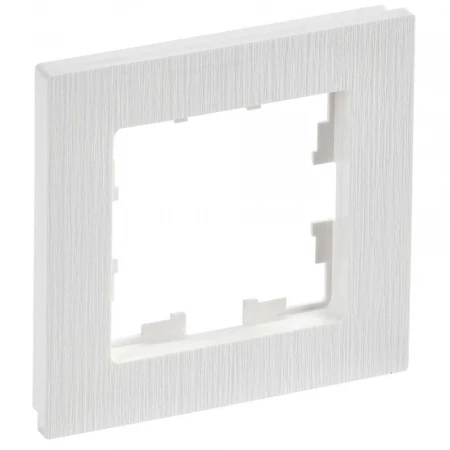 BRITE Рамка 1-местная РУ-1-Бр белый рифленый IEK BR-M12-51-K01