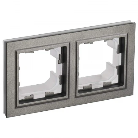 BRITE Рамка 2-местная IP44 РУ-2-БрШ-44 шампань IEK BR-M22-44-K37
