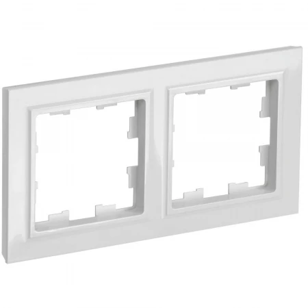 BRITE Рамка 2-местная РУ-2-БрБ белый BR-M22-K01-PRO