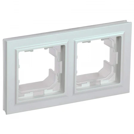 BRITE Рамка 2-местная IP44 РУ-2-БрЖ-44 жемчуг IEK BR-M22-44-K36