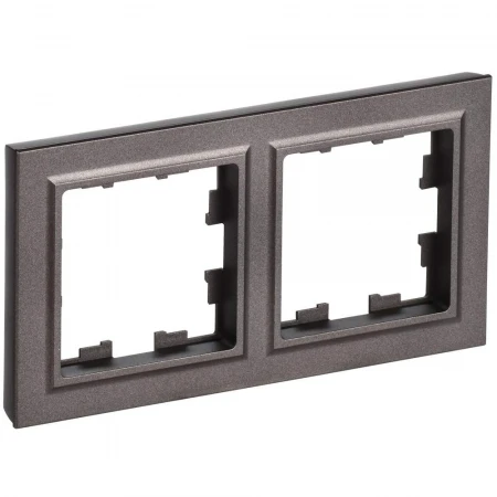 BRITE Рамка 2-местная РУ-2-БрТБ темная бронза IEK BR-M22-K45