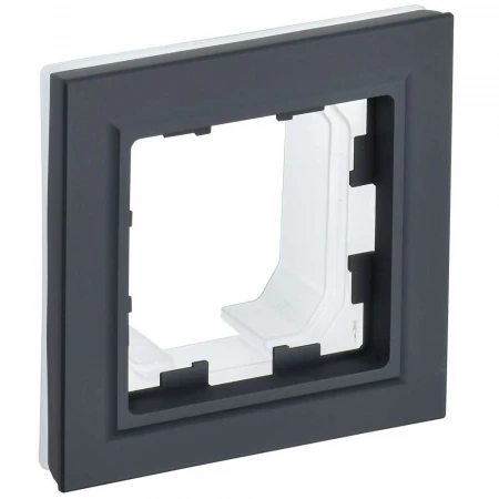 BRITE Рамка 1-местная IP44 РУ-1-БрГ-44 графит IEK BR-M12-44-K53
