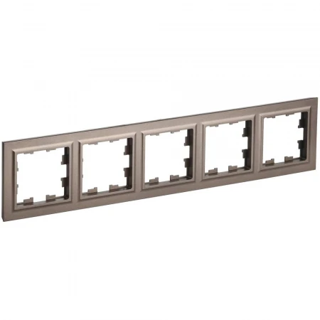 BRITE Рамка 5-местная РУ-5-БрТБ темная бронза IEK BR-M52-K45