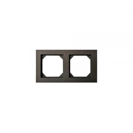 Рамка 2-постовая Liregus Epsilon антрацит 28-117