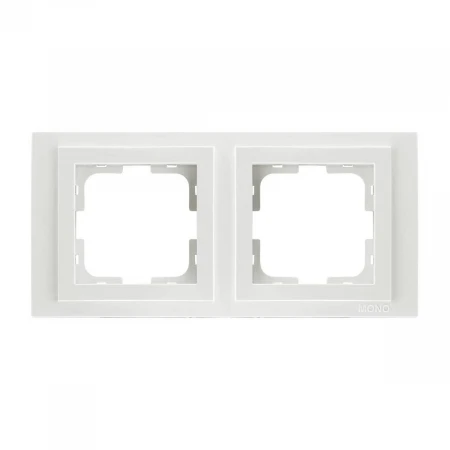 Рамка 2-постовая Mono Electric Despina жемчуг 102-250000-161