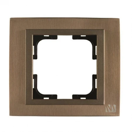 Рамка 1-постовая Mono Electric Chrome бронза 106-430000-160